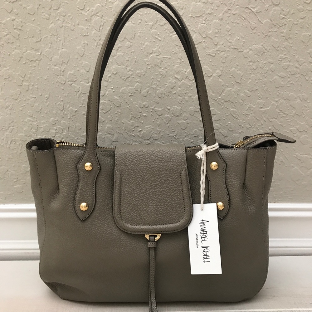 SOLD Annabel Ingall Camilla satchel Tote grey